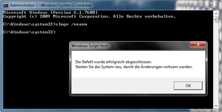 Windows 7-Testzeitraum einfach verlängern