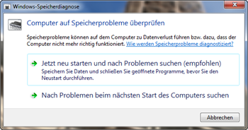 Speicherdiagnose-Tool